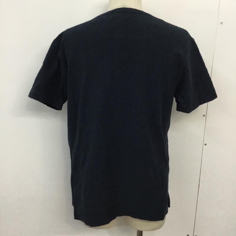 スリック SLICK Tシャツ 半袖 胸ポケット 2 無地 紺 / ネイビー / navy メンズ USED 古着 中古 10046139