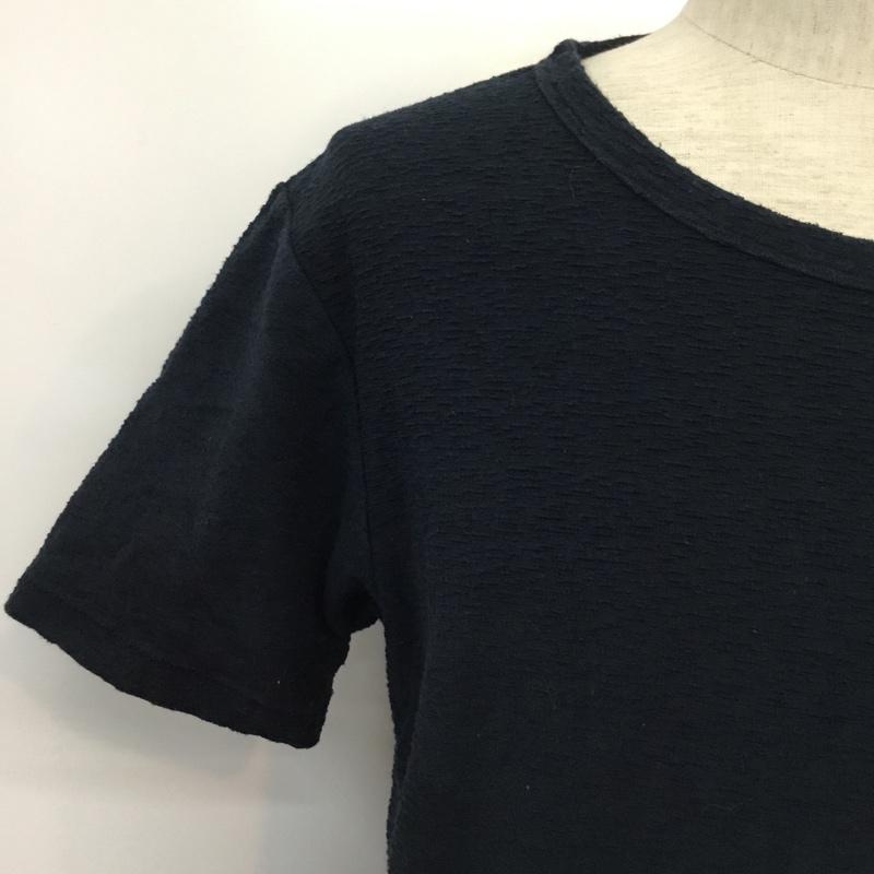 スリック SLICK Tシャツ 半袖 胸ポケット 2 無地 紺 / ネイビー / navy メンズ USED 古着 中古 10046139