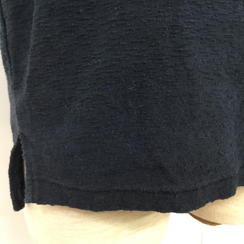 スリック SLICK Tシャツ 半袖 胸ポケット 2 無地 紺 / ネイビー / navy メンズ USED 古着 中古 10046139