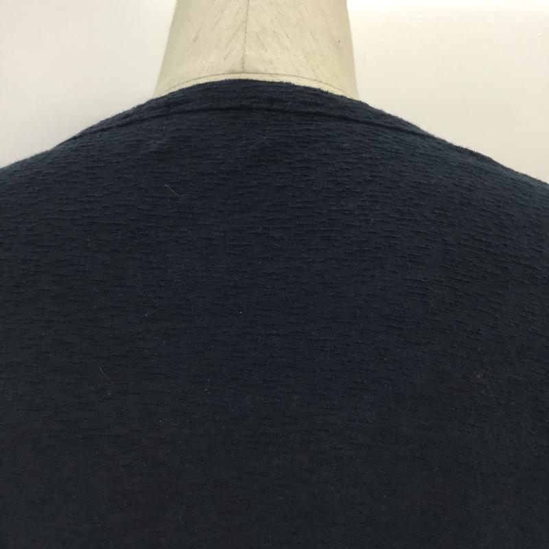 スリック SLICK Tシャツ 半袖 胸ポケット 2 無地 紺 / ネイビー / navy メンズ USED 古着 中古 10046139