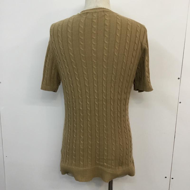 ビーミング バイ ビームス B:MING by BEAMS ニット、セーター 半袖 ケーブル編み M 無地 キャメル / キャメル / メンズ USED 古着 中古 10046424