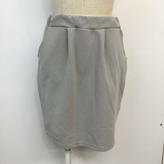 ローリーズファーム LOWRYS FARM スカート ミニスカート FREE 無地 灰 / グレー / gray レディース USED 古着 中古 10046515