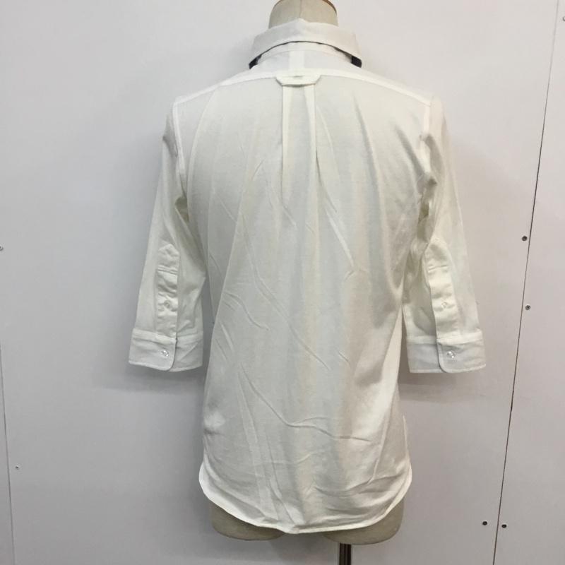 コーエン coen シャツ、ブラウス 七分袖 ボタンダウン S ワンポイント 白 / ホワイト / white メンズ USED 古着 中古 10046540