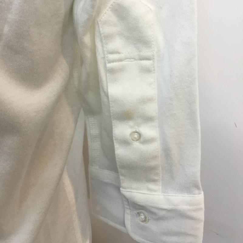 コーエン coen シャツ、ブラウス 七分袖 ボタンダウン S ワンポイント 白 / ホワイト / white メンズ USED 古着 中古 10046540