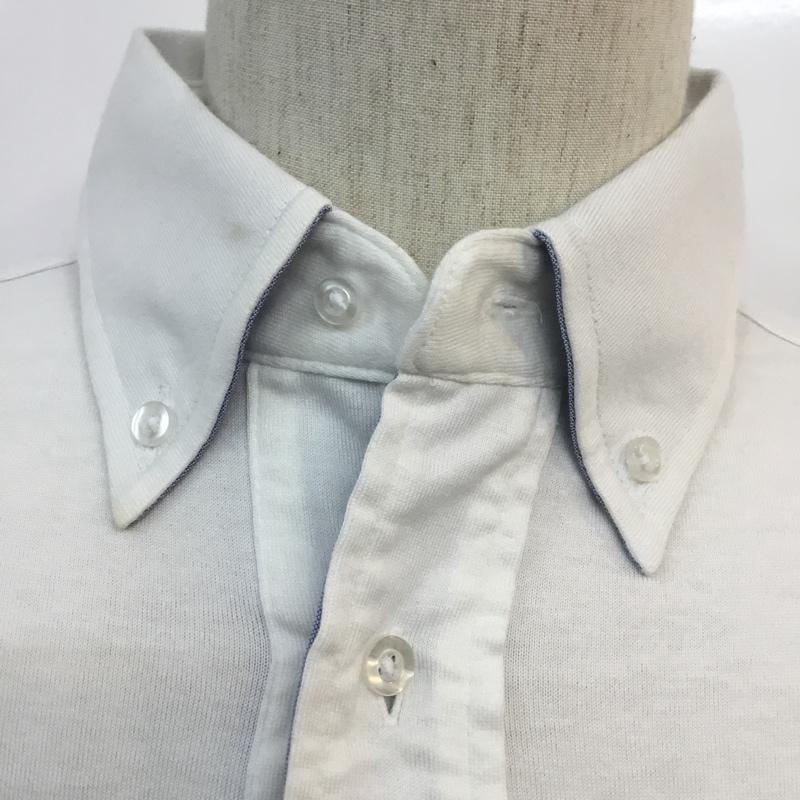 コーエン coen シャツ、ブラウス 七分袖 ボタンダウン S ワンポイント 白 / ホワイト / white メンズ USED 古着 中古 10046540
