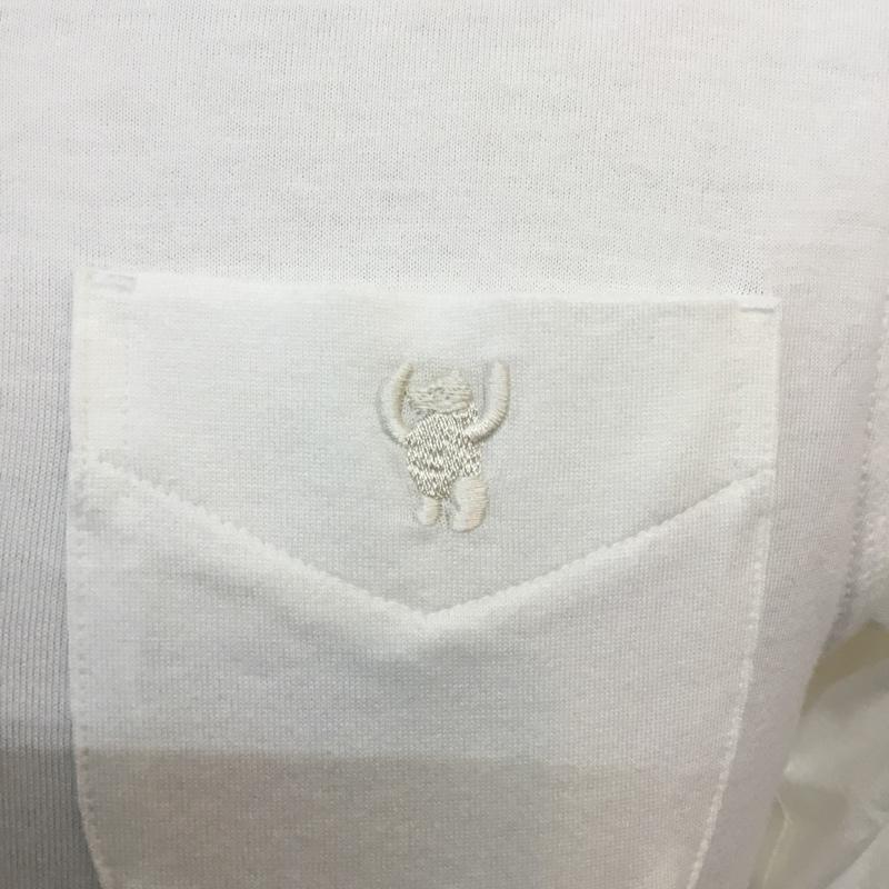 コーエン coen シャツ、ブラウス 七分袖 ボタンダウン S ワンポイント 白 / ホワイト / white メンズ USED 古着 中古 10046540