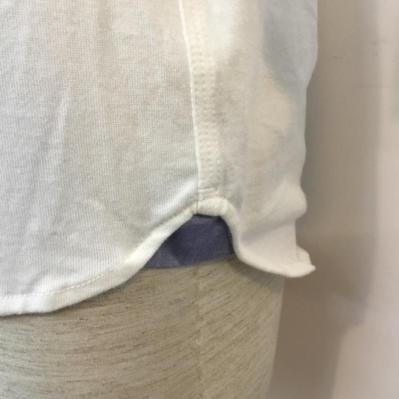 コーエン coen シャツ、ブラウス 七分袖 ボタンダウン S ワンポイント 白 / ホワイト / white メンズ USED 古着 中古 10046540