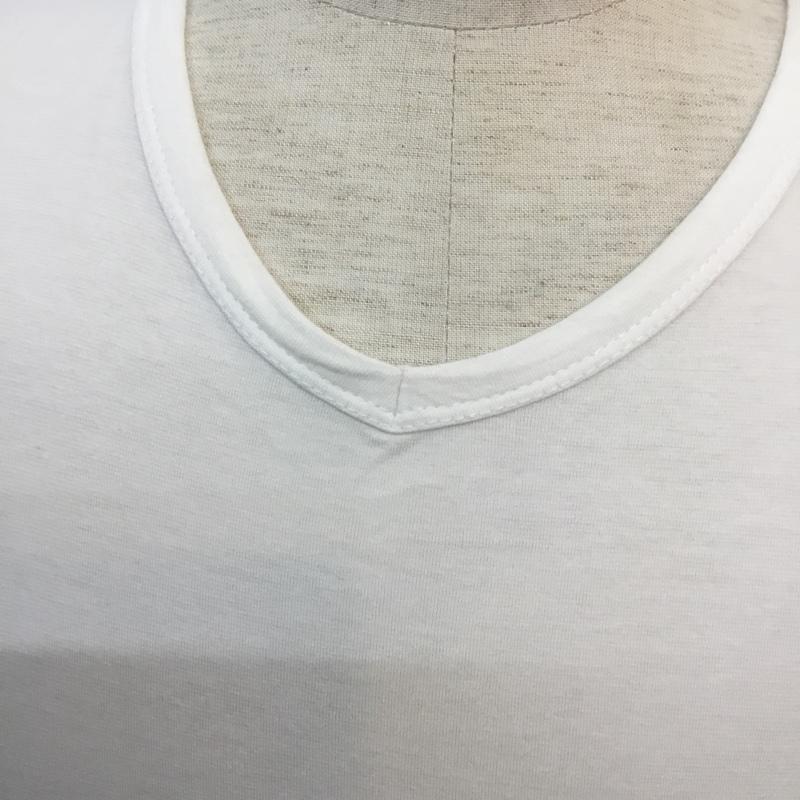 アーバンリサーチ URBAN RESEARCH Tシャツ 半袖 Vネック 38 無地 白 / ホワイト / white メンズ USED 古着 中古 10046547