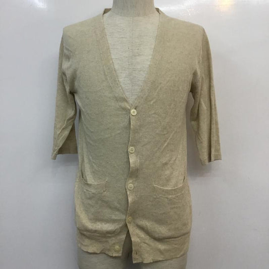レイジブルー RAGEBLUE カーディガン 七分袖 M 無地 ベージュ / ベージュ / beige メンズ USED 古着 中古 10046905
