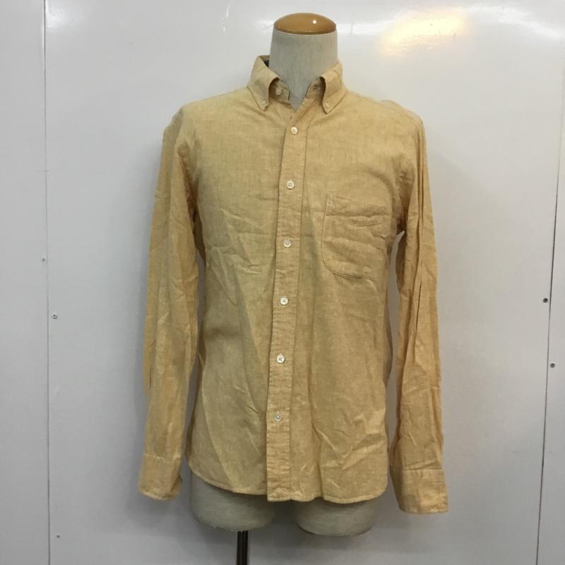 ビーミングライフストアバイビームス B:MING LIFESTORE by BEAMS シャツ、ブラウス 長袖 ボタンダウンシャツ M 無地 橙 / オレンジ / orange メンズ USED 古着 中古 10047452