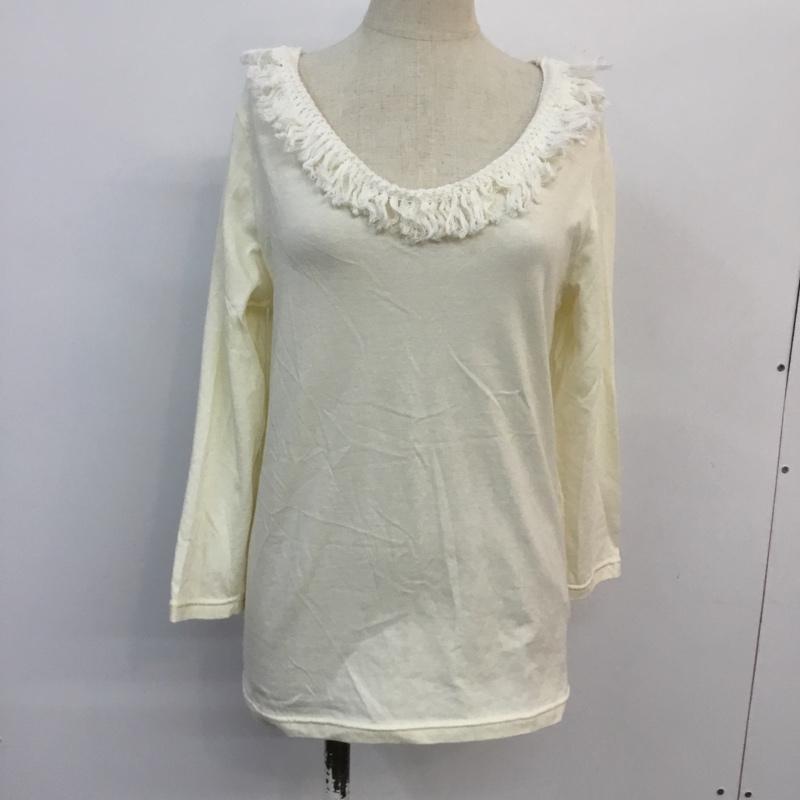 カスタネ Kastane カットソー 七分袖 FREE 無地 オフホワイト / オフホワイト / メンズ USED 古着 中古 10048247