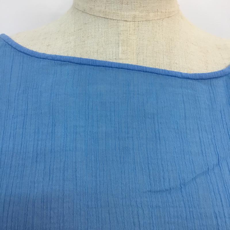 ロンハーマン Ron Herman カットソー 半袖 RHC ガーゼ アシンメトリーカットソー タグ付き XS 無地 青 / ブルー / blue レディース USED 古着 中古 10049148