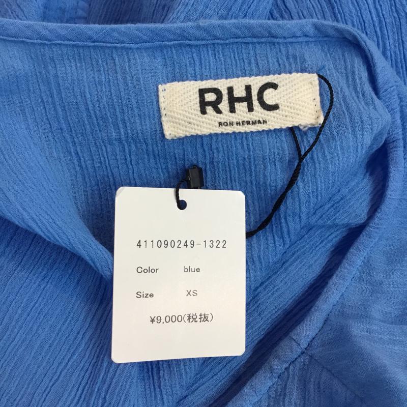 ロンハーマン Ron Herman カットソー 半袖 RHC ガーゼ アシンメトリーカットソー タグ付き XS 無地 青 / ブルー / blue レディース USED 古着 中古 10049148