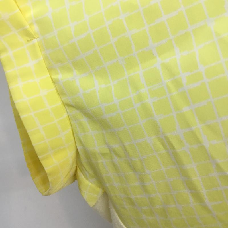 ロペピクニック ROPE  PICNIC カットソー 半袖 38 無地 X チェック 白 / ホワイト / white X 黄 / イエロー / yellow レディース USED 古着 中古 10049216