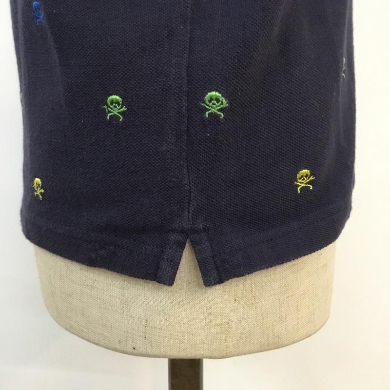 ビームスボーイ BEAMS BOY ポロシャツ 半袖 FREE 刺繍 紺 / ネイビー / navy レディース USED 古着 中古 10049226