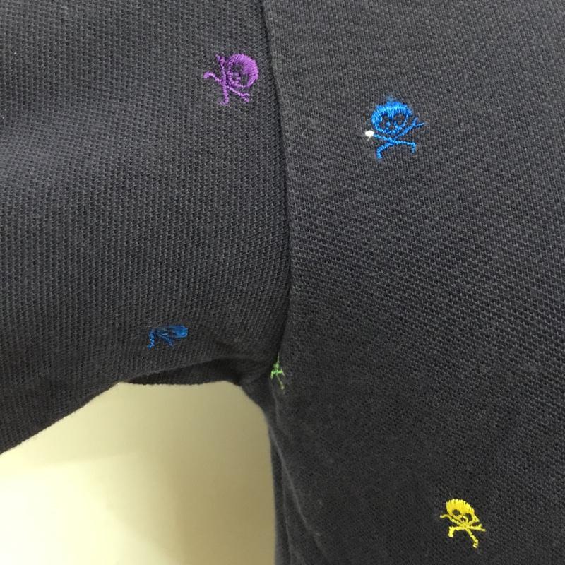ビームスボーイ BEAMS BOY ポロシャツ 半袖 FREE 刺繍 紺 / ネイビー / navy レディース USED 古着 中古 10049226