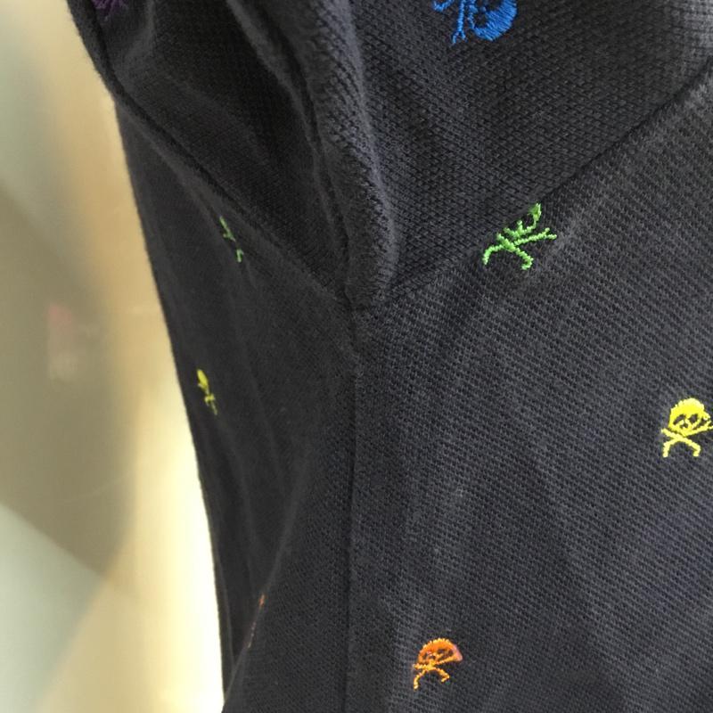 ビームスボーイ BEAMS BOY ポロシャツ 半袖 FREE 刺繍 紺 / ネイビー / navy レディース USED 古着 中古 10049226