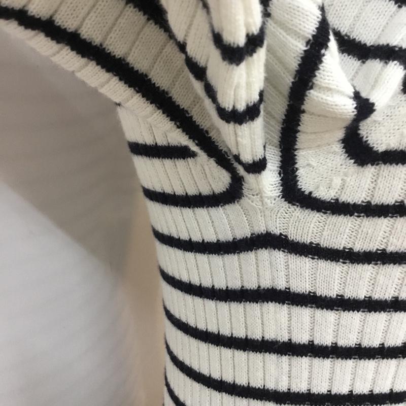 レトロガール RETRO GIRL カットソー 半袖 ボーダー M ボーダー柄 白 / ホワイト / white X 紺 / ネイビー / navy レディース USED 古着 中古 10049232