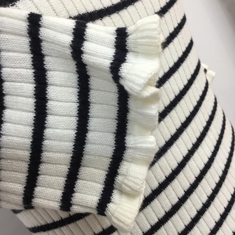 レトロガール RETRO GIRL カットソー 半袖 ボーダー M ボーダー柄 白 / ホワイト / white X 紺 / ネイビー / navy レディース USED 古着 中古 10049232