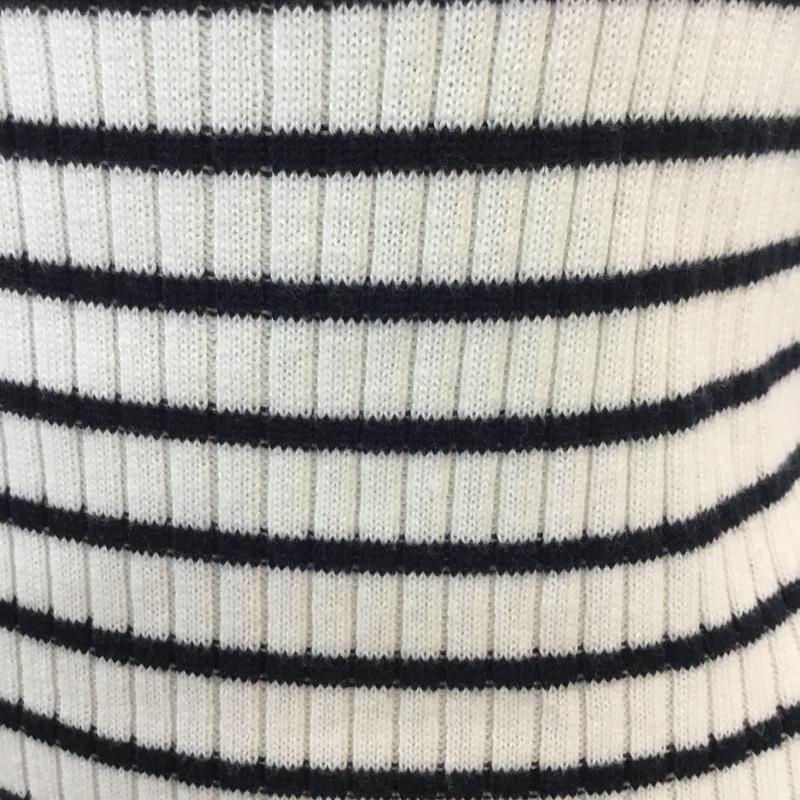 レトロガール RETRO GIRL カットソー 半袖 ボーダー M ボーダー柄 白 / ホワイト / white X 紺 / ネイビー / navy レディース USED 古着 中古 10049232
