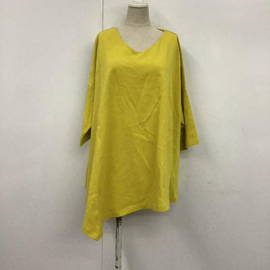 アイテムズ アーバンリサーチ ITEMS URBAN RESEARCH カットソー 半袖 FREE 無地 マスタード / マスタード / レディース USED 古着 中古 10072501