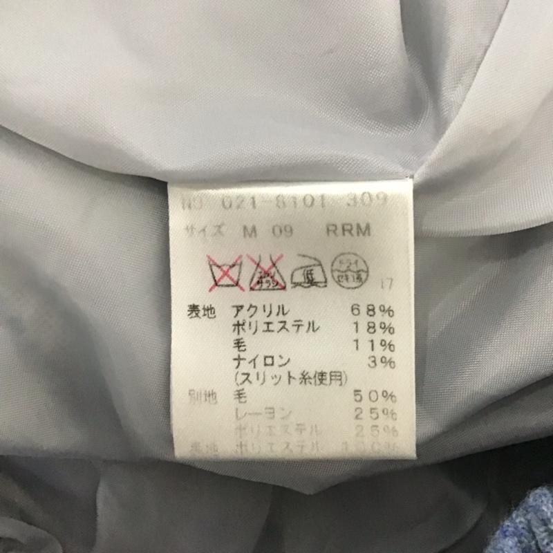 ラボラトリーワーク laboratory work パンツ ショートパンツ ツイード調 M  白 / ホワイト / white X 水色 / ライトブルー / レディース USED 古着 中古 10072843