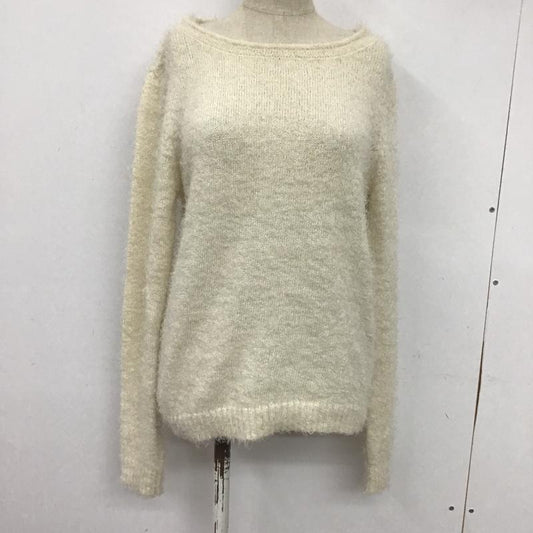 YEVS YEVS ニット、セーター 長袖 82451210-99 無地 オフホワイト / オフホワイト / レディース USED 古着 中古 10078563