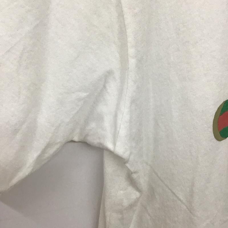 グッチ GUCCI Tシャツ 半袖 半袖カットソー プリントTシャツ クルーネックカットソー S プリント 白 / ホワイト /  メンズ USED 古着 中古 10148991