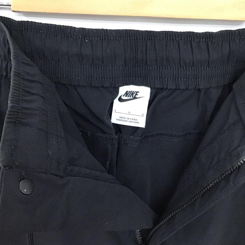 ナイキ NIKE パンツ ワークパンツ、ペインターパンツ 927987-010 ウーブンストリートパンツ ワイドパンツ L 無地 黒 / ブラック /  メンズ USED 古着 中古 10150372