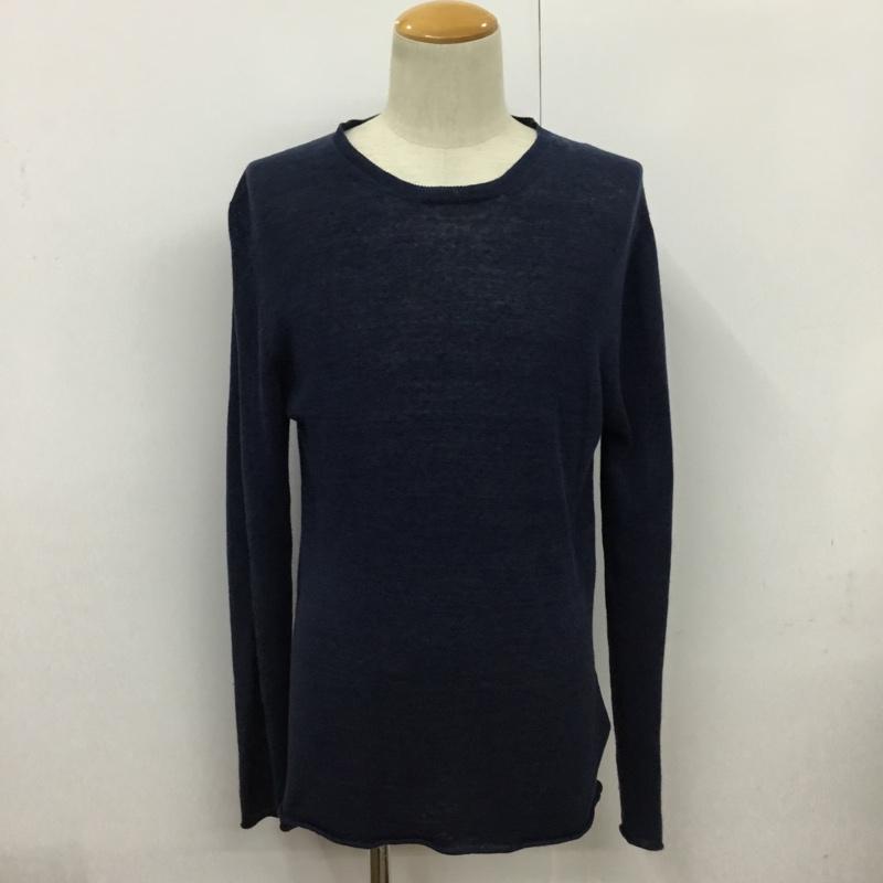 ホワイトマウンテニアリング WHITE MOUNTAINEERING ニット、セーター 長袖 WM1871607 HIGH GAUGE KNIT 2 無地 紺 / ネイビー / navy メンズ USED 古着 中古 10083370