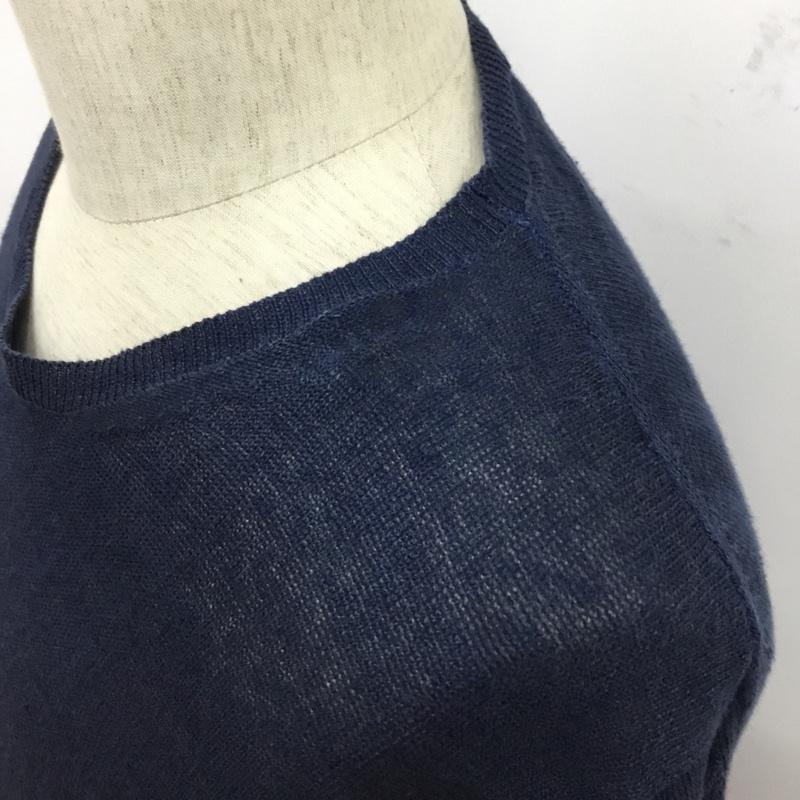 ホワイトマウンテニアリング WHITE MOUNTAINEERING ニット、セーター 長袖 WM1871607 HIGH GAUGE KNIT 2 無地 紺 / ネイビー / navy メンズ USED 古着 中古 10083370