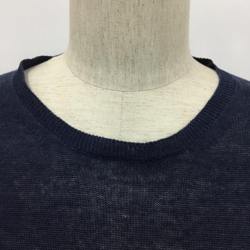ホワイトマウンテニアリング WHITE MOUNTAINEERING ニット、セーター 長袖 WM1871607 HIGH GAUGE KNIT 2 無地 紺 / ネイビー / navy メンズ USED 古着 中古 10083370