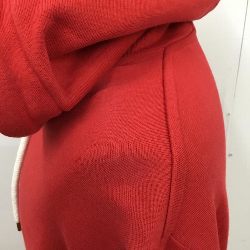 ジーシーディーエス GCDS パーカー 長袖 FW18M020057 プルオーバー フーディー M ロゴ、文字 赤 / レッド / red メンズ USED 古着 中古 10083388