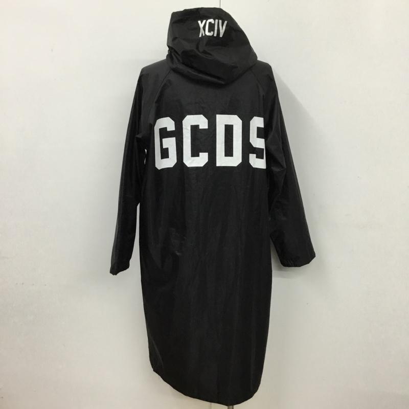 ジーシーディーエス GCDS ジャケット、上着 ジャケット、ブレザー ロング丈 2 ロゴ、文字 黒 / ブラック / black メンズ USED 古着 中古 10083391