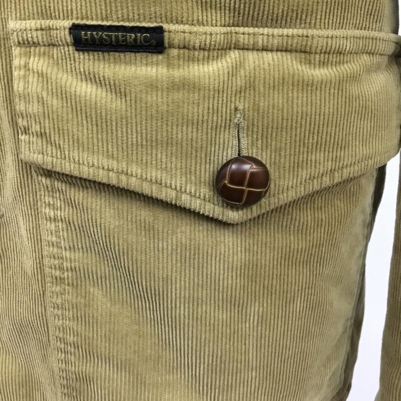 ヒステリックグラマー HYSTERIC GLAMOUR ジャケット、上着 ジャケット、ブレザー 0214AC01 裏ボア コーデュロイ L 無地 ベージュ / ベージュ / beige メンズ USED 古着 中古 10083396