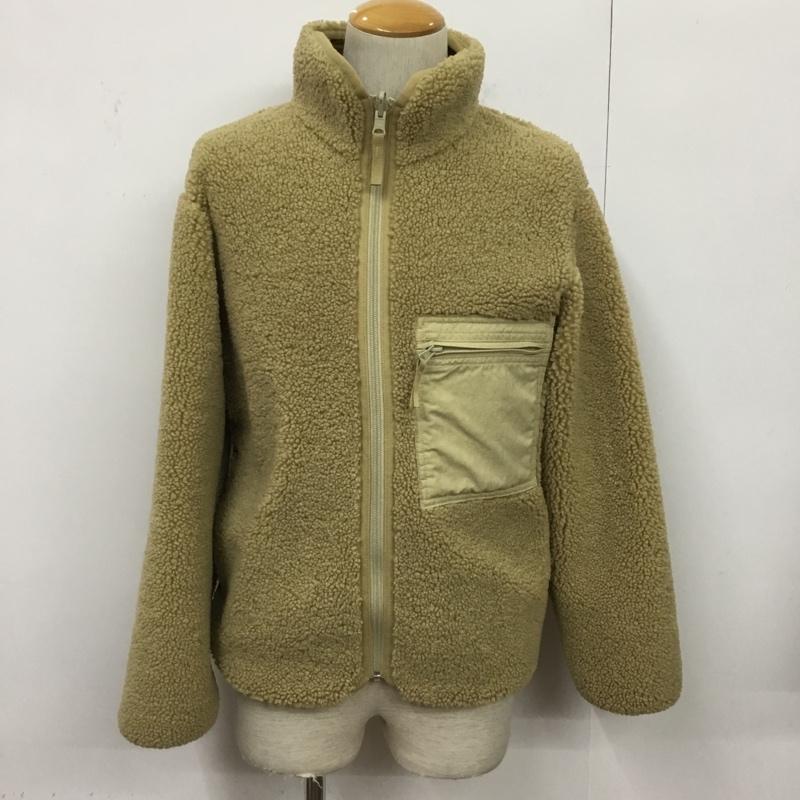 ユニクロ UNIQLO ジャケット、上着 ジャケット、ブレザー 341-419541 ボアフリースリバーシブルジャケット S 無地 ベージュ / ベージュ / beige メンズ USED 古着 中古 10083694