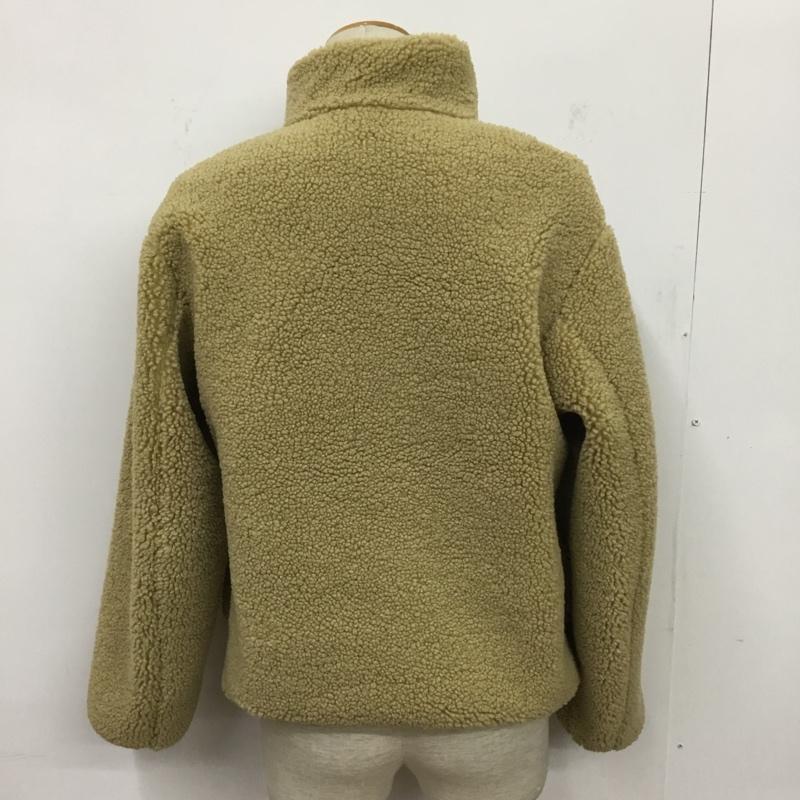 ユニクロ UNIQLO ジャケット、上着 ジャケット、ブレザー 341-419541 ボアフリースリバーシブルジャケット S 無地 ベージュ / ベージュ / beige メンズ USED 古着 中古 10083694