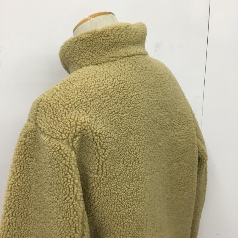 ユニクロ UNIQLO ジャケット、上着 ジャケット、ブレザー 341-419541 ボアフリースリバーシブルジャケット S 無地 ベージュ / ベージュ / beige メンズ USED 古着 中古 10083694