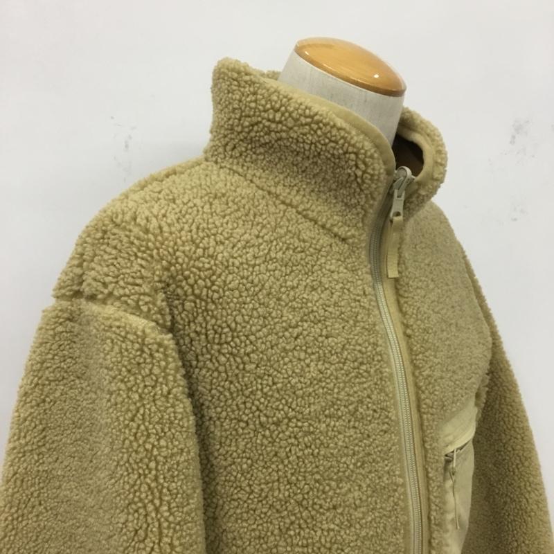 ユニクロ UNIQLO ジャケット、上着 ジャケット、ブレザー 341-419541 ボアフリースリバーシブルジャケット S 無地 ベージュ / ベージュ / beige メンズ USED 古着 中古 10083694