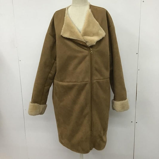 BACK NUMBER BACK NUMBER コート コート一般 M 無地 キャメル / キャメル / レディース USED 古着 中古 10083776