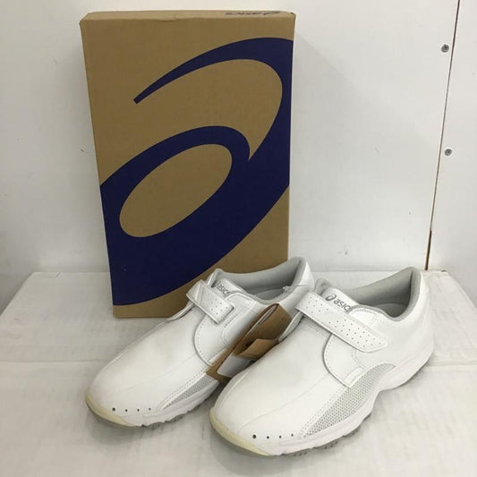 アシックス ASICS スニーカー スニーカー FMN202-01 NURSEWALKER 202 メディカルシューズ 23.5cm 箱有 23.5cm ロゴ、文字 白 / ホワイト / white X 灰 / グレー / gray レディース USED 古着 中古 10085915