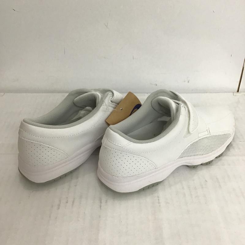アシックス ASICS スニーカー スニーカー FMN202-01 NURSEWALKER 202 メディカルシューズ 23.5cm 箱有 23.5cm ロゴ、文字 白 / ホワイト / white X 灰 / グレー / gray レディース USED 古着 中古 10085915