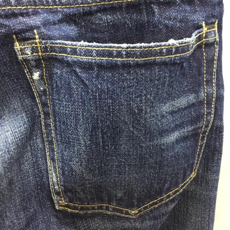 ポロラルフローレン POLO RALPH LAUREN パンツ デニム、ジーンズ 41381 W33 L32 33インチ ダメージ加工 インディゴ / インディゴ /  メンズ USED 古着 中古 10111391