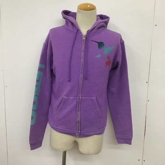 古着 USED パーカー 長袖 裏起毛 フルジップ 2 紫 / パープル / purple メンズ USED 古着 中古 10090173