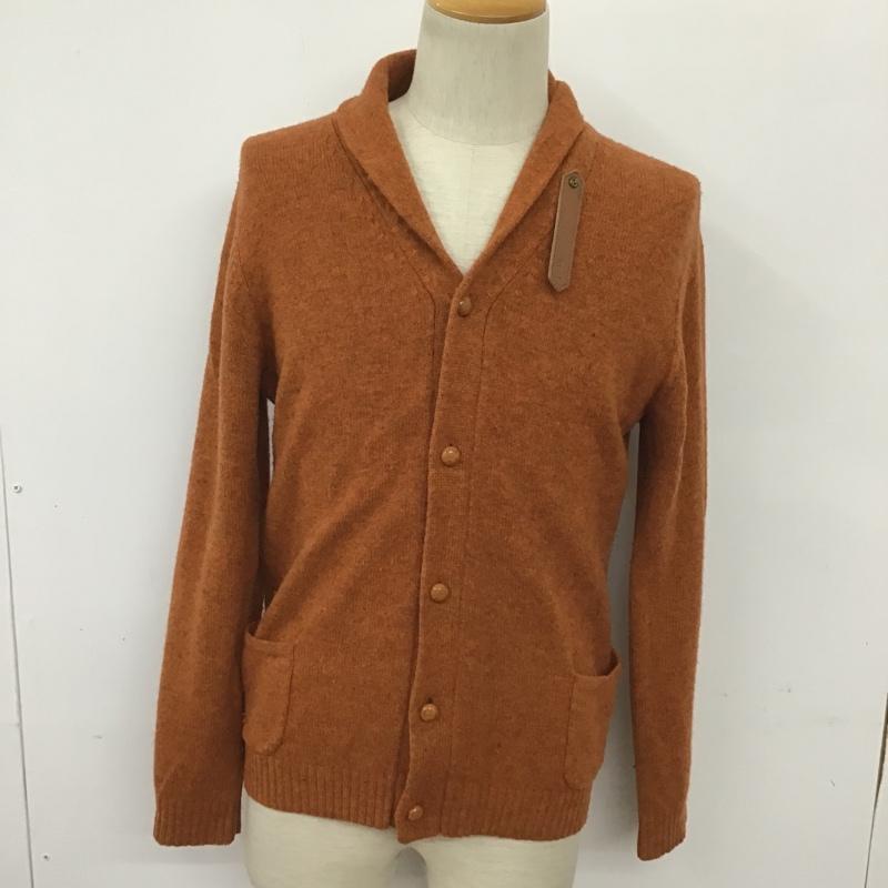 ジャーナルスタンダード JOURNAL STANDARD カーディガン 長袖 M 無地 橙 / オレンジ / orange メンズ USED 古着 中古 10090196