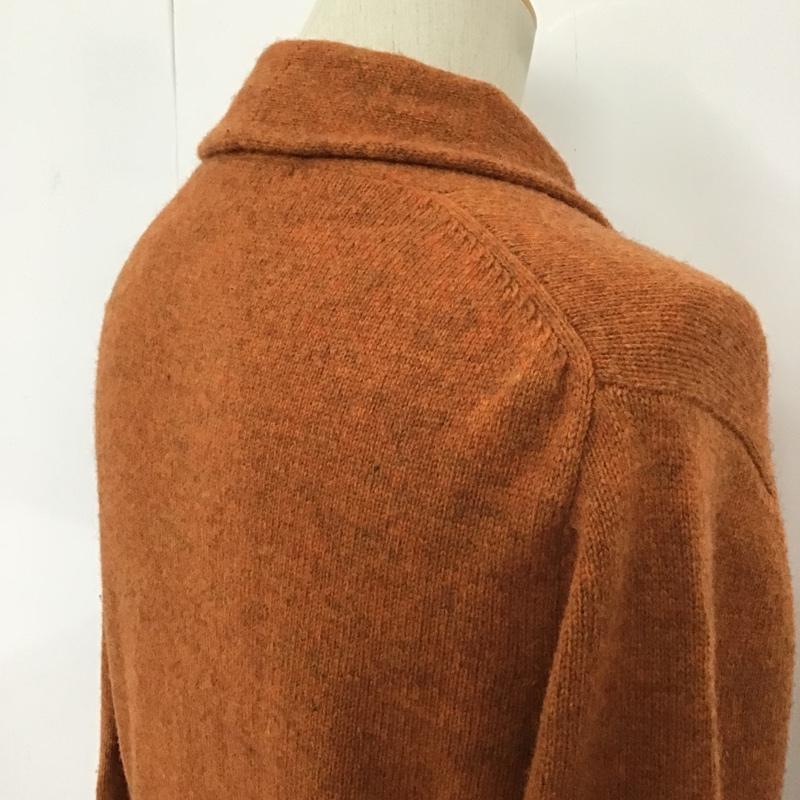 ジャーナルスタンダード JOURNAL STANDARD カーディガン 長袖 M 無地 橙 / オレンジ / orange メンズ USED 古着 中古 10090196