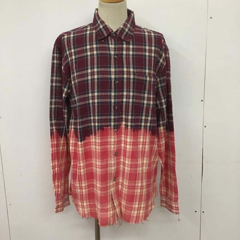 ノースクレスト North Crest シャツ、ブラウス 長袖 ボタンダウンシャツ L チェック マルチカラー / マルチカラー / multicolor メンズ USED 古着 中古 10090271