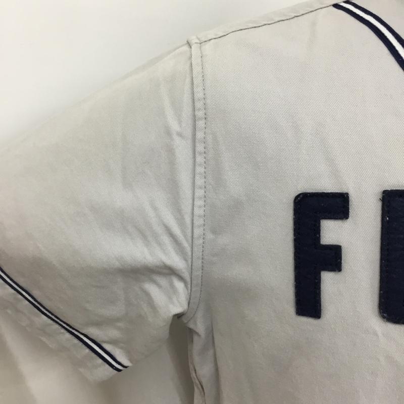 ファクト fuct シャツ、ブラウス 半袖 6316 SSDD VARSITY S/S SHIRT M ロゴ、文字 青 / ブルー / blue X 紺 / ネイビー / navy メンズ USED 古着 中古 10090441