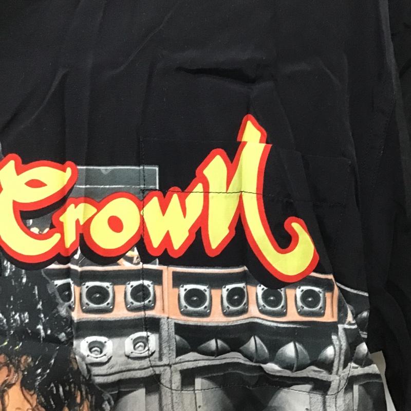 ワコマリア WACKO MARIA シャツ、ブラウス 半袖 MIGHTY CROWN SS HAWAIIAN SHIRT L  黒 / ブラック / black メンズ USED 古着 中古 10090656