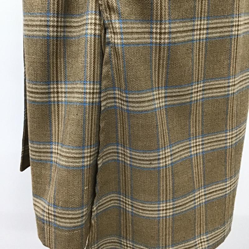 アズノゥアズピンキー AS KNOW AS PINKY ワンピース ロングスカート PH7333 ジャケット チェック ベージュ / ベージュ / beige X 茶 / ブラウン / brown X 水色 / ライトブルー / レディース USED 古着 中古 10097533